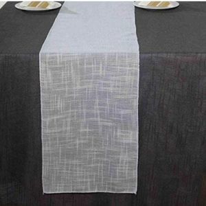 Faux Linen Table Runner 12” x 108”